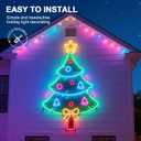 Neon Rope Light Clips Mounting - 30Pcs Clear Waterproof LED Strip Clip Brackets - Adhesive Wall Mount Holder for Govee and Other Neon LED Lights Strips (Not Support H61A2 & H61A0)
