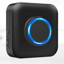 Door Chime Bistee Wireless Door Chimes When Door Open Entry Alarm 600FT Range with 58 Chimes 5 Volume Levels LED Indicator for Business/Home/Office/Stores, Black