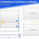 60 x 48 in Rolling Whiteboard Height Adjustable White Board on Wheels