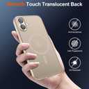 SUPFINE Magnetic for iPhone 17 Case (Compatible with MagSafe)(Military Grade Drop Protection) Translucent Matte Shockproof with Anti-Fingerprint Phone Cover 2025,Desert Gold