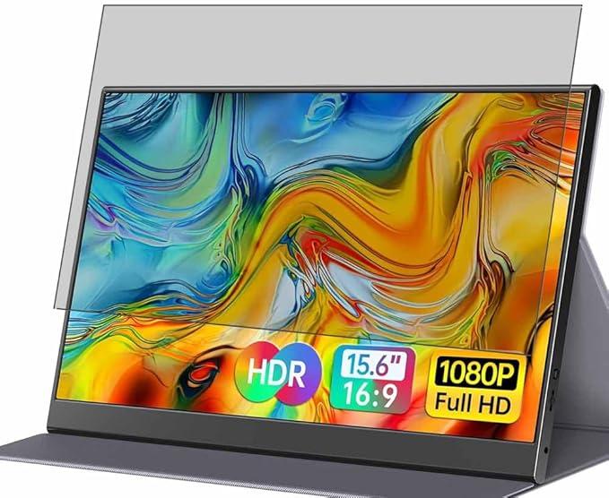 Puccy Privacy Screen Protector, compatible with ForHelp F156P1 15.6"" Portable Monitor Anti Spy Film TPU Guard （ Not Tempered Glass Protectors ）, Black