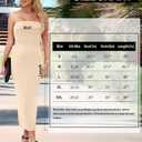 MANER Women's Strapless Bodycon Maxi Tube Dress Ribbed Elegant Casual Long Party Dresses (S)