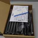 Ravinte 10 Pack 5 Inch Square Cabinet Handles Matte Black Pulls Drawer Kitchen Hardware for Cabinets Cupboard.