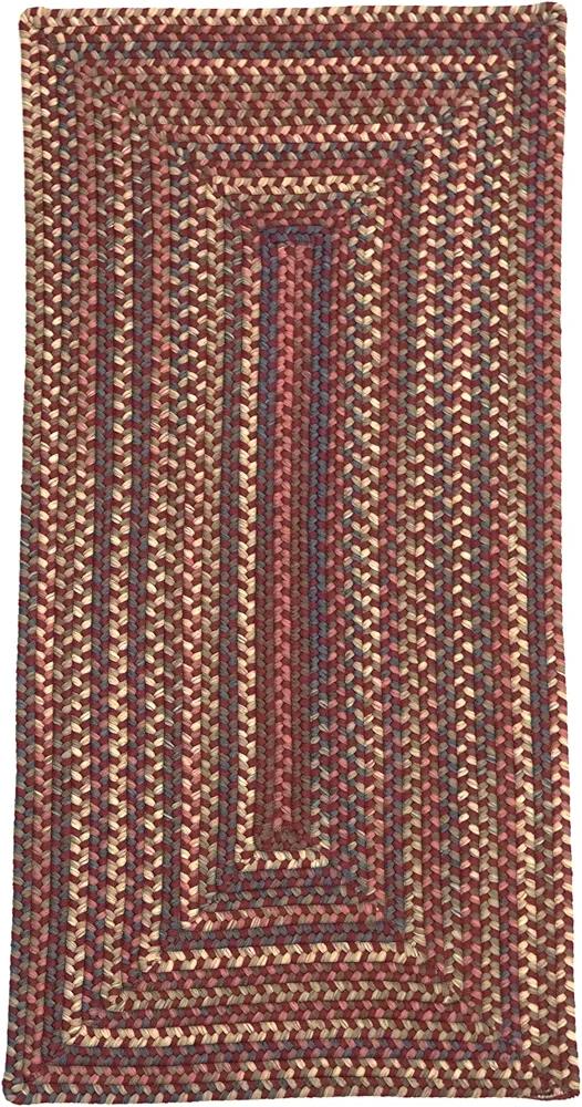 Colonial Mills Durban Braided Multi Runner - Rusted Red 30" x8'