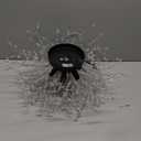 HMVPL Black Ceiling Light Fixture,6-Light Firework Sputnik Flush Mount Ceiling Light with K9 Crystal String,Modern Close to Ceiling Light for Bedroom Bathroom Hallway Kitchen Entrance Closet