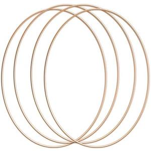 YQQYG 4PCS 12 Inch Metal Ring for Crafts, Dream Catcher Rings, Circles Hoop Floral Macrame Centerpiece Wreath Rings for Making Garlands Wedding Decorations Tassel Dream