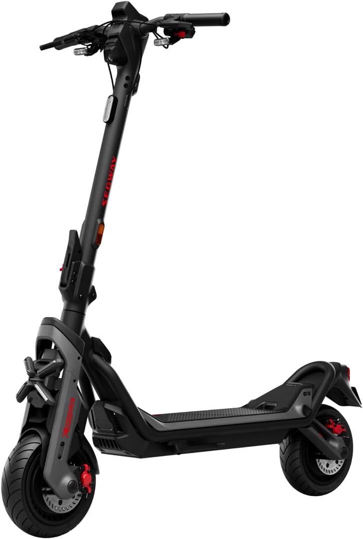 Segway SuperScooter GT3, 31 MPH w/ 45-Mile Long Range, 2400W Peak Motor, Dual Hydraulic Suspension, Self-Sealing Tires, Flash Charging Electric Scooter for Adults, UL 2272/2271 Certified, Gen3