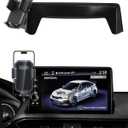 PZK Car Phone Mount for Honda Civic 2022-2025 2026 /Acura Integra 2023-2025 LX/EX/EX-L/Sport/Sport Hybrid/Touring/Si/Type R for 7/9-Inch Screen 360 Rotation Auto Lock Phone Holder with Storage Box