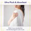 Alusa Home Ultra Soft & Stylish 700 GSM Luxury Bath Towels - 100% Zero-Twist, Long-Staple Cotton - Remarkably Absorbent & Quick Drying - 6 Piece Towel Set (White)