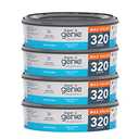 Diaper Genie Essentials Round Refill Pack of 4 | Holds Up to 1280 Newborn Diapers | Features Unscented Continuous Film | Compatible with Diaper Genie Complete and Expressions Pails
