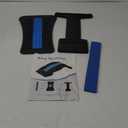 Back Stretcher, 3 Level Adjustable Lumbar Back Cracker Board, Relief for Lumbar Area Pain, Scoliosis Aid, Spine, Herniated Disc, Extra NBR Pad & Silicone Pad (Blue)