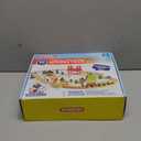 60PCS Wooden Train Set - Toy Magnetic Trains with Wooden Track Set for Kids Ages 3-8, Construction Crane Railway Set, Perfect Christmas Birthday Gift for Grandkids Toddlers Boys Girls