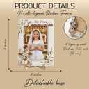 First Communion Picture Plaque, First Holy Communion Gifts for Girls, Unique First Communion Gifts for Daughter, Wood Religious Keepsake Godchilds