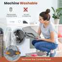 Heating Pad for Back Pain Relief, Large Electric Heat Pad for Neck and Shoulders, 6 Heat Settings & Auto Shut Off Hot Pad, Machine Washable Ultra Soft Fabric, Gifts for Women, Men, Mom, Dad (37''x 24'', Light Gray)