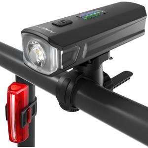 APECYC Bike Lights USB-C Rechargeable Bicycle Front Headlight and Rear Taillight with 4+5 Light Modes, Waterproof Bike Light Set for Night Riding, Commuter, Road & Mountain Cycling