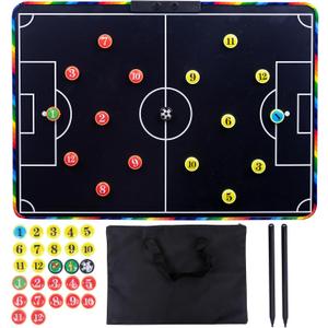 20 inch Large LCD Soccer Coaching Board,Magnetic Electronic Soccer Coaching Board,LCD Soccer Strategy Board with Stylus Pen,Soccer Board Tactic Board, Training Equipment