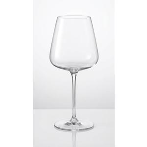 Stemmed Glasses Set of 4, 18OZ Large Crystal Glasses, Hand Blown Vintage Stemmed Glasses with Thin Rim, Large Bowl, Long Stem, Gifts for Wedding, Valentine's Day, Housewarming, Birthday