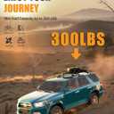 KINGGERI 300lbs Roof Rack Cross Bars Compatible with Toyota 4runner 2010-2024 with Raised Side Rails, Lockable Heavy Duty Aluminum Roof Rails Crossbars Luggage Accessories