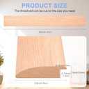 3.5"W 36" L Solid FAS1 Red Oak Floor Transition Strip, 3/4" Overlap Threshold for Doorways, Reduces Height Differences Between Carpet Tile Wood Vinyl Laminate Flooring (Unfinished), 3/4" Overlap-3.5"W-36"L-1pcs