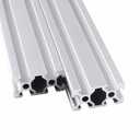 2PCS T Type 2040 Aluminum Extrusion 1000mm(39.4 inch) European Standard Anodized Linear Rail CNC 3D Printer Parts for DIY and Engraving Machine