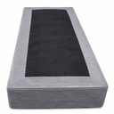 Grey Corduroy Modular Sofa Base Ottoman Section 54"x24"