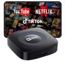 Ai Magic Box for Streaming Netflix/YouTube/TikTok, Wireless CarPlay Adapter Dongle Support TF Card for OEM Wired Car Play & Android Auto Cars