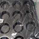 2 Pack Muffin Pan Set,12 Cup Nonstick Carbon Steel Cupcake Pan with 100 Liners,Standard Muffin Tin for Cupcakes and Baking Supplies