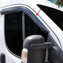 New for Ram Promaster City 2015 2025 Front Side Window Rain Wind Deflector Guard