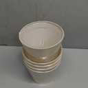 Set of 5 Yellowish Beige Chandelier Lamp Shades, 4" Top x 6" Bottom x 5" Height (Clip on Bulb) Small Lamp Shade, Faux Silk Fabric Lampshade for Wall Lamp, Desk Lamp, Replacement Lampshades by GO&SO