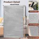 Recliner Headrest Protector Faux Leather Headrest Cover for Recliner Chair Couch Headrest Cover for Furniture Sofa Protector Chair Arm Covers for Home Office 17 x 27In(Light Gray)