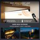 Under Cabinet Lighting Wireless with Remote,Rechargeable Battery Operated Closet Lights,3 Color Magnetic Dimmable led Strip Lights,Under Counter Lights for Kitchen,Shelf,Bedroom (Black, 40cm)