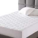 EXQ Home Mattress Pad Twin XL Twin Extra Long Size Quilted Mattress Protector Fitted Sheet Cooling Mattress Cover for Bed Stretch Up to 18Deep Pocket (Breathable)
