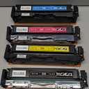 206A Toner Cartridges 4 Pack Works with HP Color Laserjet Pro MFP M283fdw,MFP M283cdw,M255dw,M255nw,M255,M282nw,M282,M283 Printers