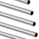 1/4" OD 304 Stainless Steel Tube, Thickened Pipe Wall & Weldable Tubing, Round Metal Pipe Industrial Straight Tube 12 inch Length (5 Pcs)