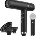 slopehill Hair Dryer with Unique Brushless Motor | Intelligent Fault Diagnosis | Innovative Microfilter | Oxy Active Technology | Led Display (Black)