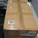 Swivel Bar Stools Set of 2, Counter Height Backless 26 Bar Stool, Fabric Upholstered Seat, Sturdy Wood Legs and Metal Footrest, Mid-Century Modern Island Stools for Home Bars (Black, 30 IN)