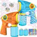 Bubble Gun for Kids, 2 Pack Automatic Bubble Guns Toys Gift Boys and Girls - Summer Outdoor Play Toy Bubbles Blaster Maker Blower for Kid Party, Birthday, Wedding