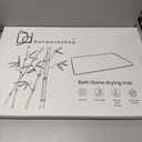 Stone Bath Mat - Grey Non-Slip Super Absorbent Diatomite Stone Bath Mats for Bathroom, Easy to Clean Diatomaceous Earth Mat (2416In) , Diatomaceous Bath Mat