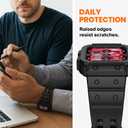 AmBand E1 Sport Case Band for Apple Watch Ultra 3/2/1 & SE 3/2/1 & Series 11 10 9 8 7 6 5 4 3 49mm 46mm 45mm 44mm 42mm 41mm 40mm 38mm, Shockproof & Scratch Resistant Rugged Bumper for Men Women