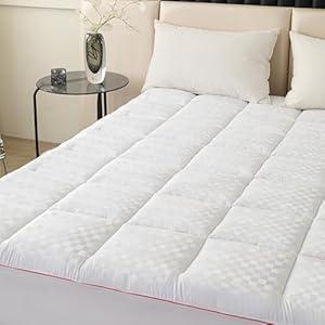 Amazon.com: PAJEO Twin Size Mattress Toppers, Mattress Pad Cover for Back Pain,Cooling Mattress Protector with 8-15" Inch Deep Pocket,Quilted Overfilled Down Alternative Filling 39x78 inch, White : Home & Kitchen