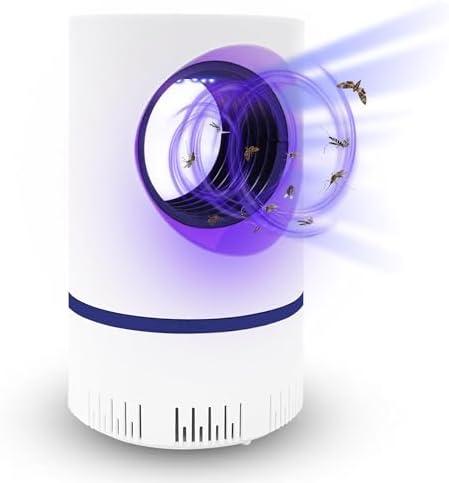 Fruit Fly Trap Flying Insect Traps Fan Powered Indoor Bug Catcher for Mosquitoes Gnats Fruit Flies Mosquito Killer Effective Blue Light