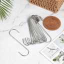 12 Pack 7 Inch Extra Large Shower Curtain S Hooks Stainless Steel for Hanging Heavy Duty (7inch/12pack)