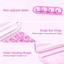 Zoksi Monthly Pill Organizer 1 Times a Day, 30 Day Pill Box Organizer,One Month Pill Case for Travel, 31 Day Daily Medcine Container for Vitamins, Supplement & Medication(Purple)