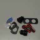 [2 Pack] 12V/24V USB Outlet with Three Extra Panels, Quick Charge 3.0 Dual USB Power Outlet with Touch Switch, Waterproof 12V/24V Fast Charge USB Charger Socket DIY Kit for Car Boat Marine, etc