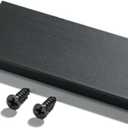 Finger Pulls for Cabinets Drawers - Aluminum Alloy Concealed Handle for Home Kitchen Door Dresser, Easy Installation (2, Black, 80mm/3.15inch)