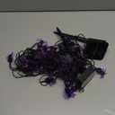 Halloween Solar Lights, 2Pack 30 LED 20ft Purple Spider String Light with 8 Modes,Solar Power Waterproof Fairy Lights for Halloween Party,House,Garden,Yard Decoration Indoor Outdoor