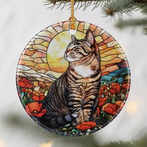 Black Cat Ornaments, Christmas Ornaments: Christmas Tree Decorations, Holiday Decor, Stocking Stuffers, Gift Ideas, Xmas Gift, Pet Lover Gifts & Cat Mom Gifts