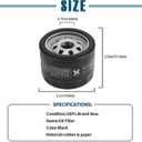 49065-0721 Oil Filter 49065-7007 for Kawasaki FR691V FR730V FR651V FR600V FX600V FX730V FS691V FS651V FR651V Engines, 8 Pack (8)