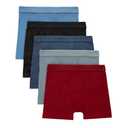 Hanes Ultimate Boys' Originals Boxer Brief Underwear, SuperSoft Boxer Briefs for Boys, Assorted 5-Pack 8-10 M