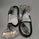 2FT 2 Pack 12 Gauge 3 Outlet Outdoor Extension Cord 12/3 Heavy Duty SJTW Power Cord 3 Way Waterproof Power Cable 3 Prong Grounded with Light 12AWG 15Amp 1875W ETL Listed